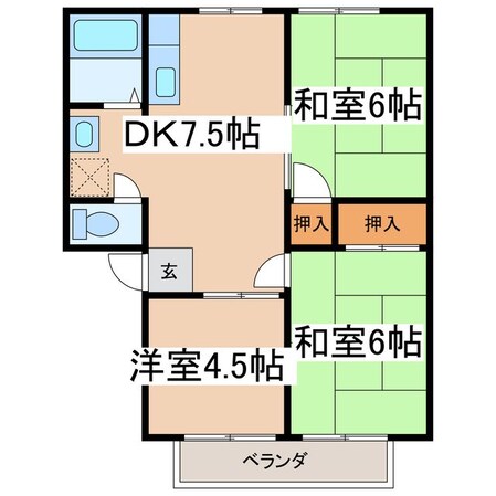 ハイツ平林Iの物件間取画像